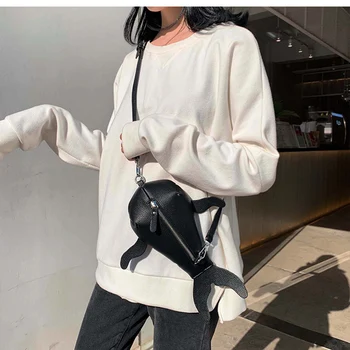 Bolsa feminina Søde kvinders Messenger bag Harajuku haj form Håndtasker Lynlås Damer Pu Læder Skulder Crossbody Taske 2020 Ny