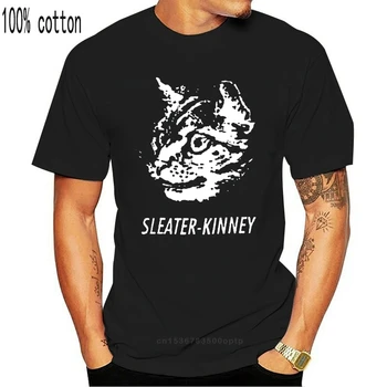 Sleater Kinney T-shirt screen print kortærmet skjorte bomuld, til mænd t-shirt