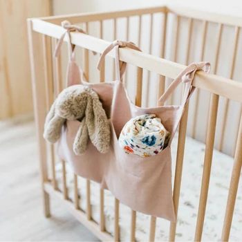 Barneseng Ble Organizer Taske Sengetøj Baby Taske Bærbare Baby Care Essentials Vugge Arrangør Hængende Opbevaring Med Taske