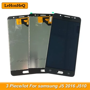 3 piece/masse LCD-for Samsung Galaxy J5 2016 J510 LCD-J510F J510FN J510M jernplade Skærm Touch screen digitizer assembly