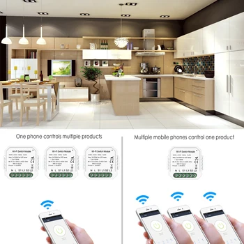 Smart Switch WiFi Smart Væggen Tryk lyskontakten Smart Home Automation-Modul Trådløs Fjernbetjening Arbejde med Alexa Echo Hjem