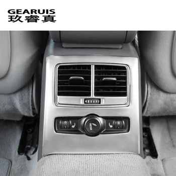 Bil styling Carbon fiber Bageste aircondition vent ramme outlet trim klistermærker Dækning for Audi A6 C5 C6 interiør auto Tilbehør
