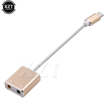 Nyeste Eksterne USB Type-C lydkort 3,5 mm Type C Audio Adapter-Kort, USB-C til Jack 3,5 mm Micphone lydkort til Macbook
