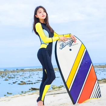 Hisea Lycra Kvinder dykkerdragter Fuld Udslæt på Kroppen Vagter Elastisk Lycra Stof Surfing Passer langærmet strand og dykning tøj Våddragt