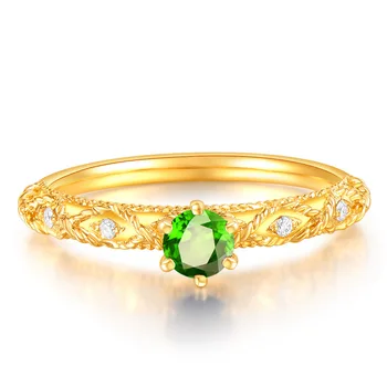 BLACK ANGEL 18K Guld Luksus Safir, Rubin, Smaragd Gemstone Justerbar Ring For Kvinder Bruden Bryllup Mode Smykker Gave