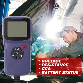 12V Bil Batteriet Tester Digitale Køretøj LCD Batteri Analyzer Auto-System 100-1700CCA Analyzer Spænding ohm CCA Test Reparation Værktøjer