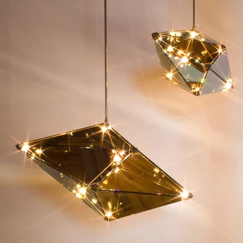 Post-moderne kunst hængende lamper loft lysekrone restaurant suspenderet lys stue inventar Bar Nordiske LED pendel lamper