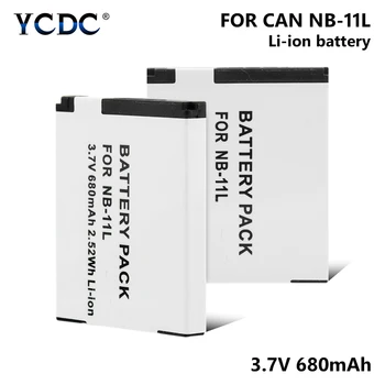 1/2 Stykker 3,7 V 680mAh Lithium Batterier NB-11L NB11L NB 11L Til Canon IXUS 125 HS/IXUS 132/IXUS 133/IXUS 135/IXUS 140/145 IXUS