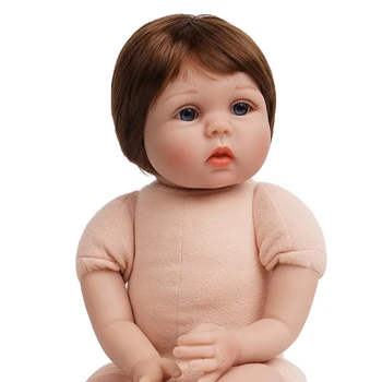 55cm Bebe Reborn Baby Doll Søde Legetøj til Pige Gave i Live Nyfødte Silikone Vinyl Kort Hår Pink Outfit med Toy Giraf Legekammerat