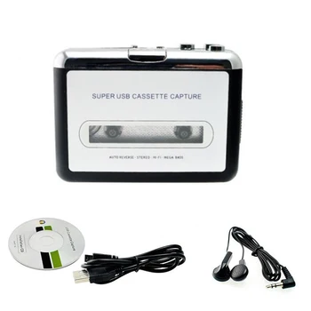 Mini-USB-Kassettebånd til MP3 CD-Converter optage Lyd Musik Afspiller Transportabel båndspiller