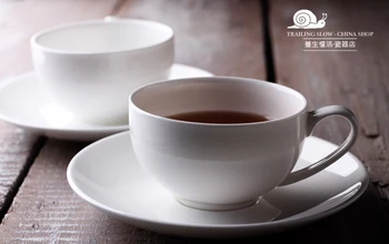250ML, real bone kina te kopper og underkopper, cafe kaffe cappuccino kopper, porcelæn cafe tasse kinesisk keramik, espresso kop
