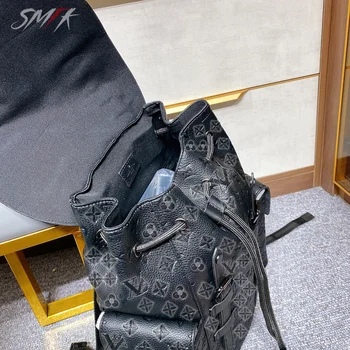 20ss seneste Sorte Samurai rygsæk Stor kapacitet mænds taske top oprindelige stof skole taske computer taske M4541nine A88