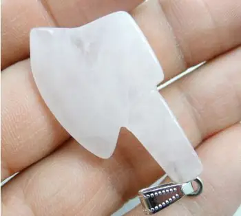 Natursten Turkis Quartz krystal lapis tiger eye aventurin ax vedhæng til gør det selv Smykker at gøre halskæde Tilbehør
