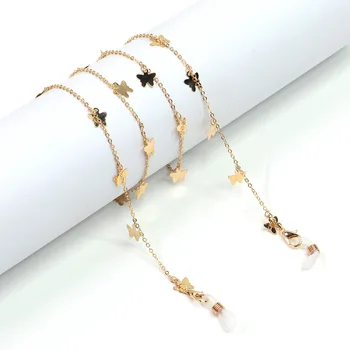 2020 Nye Guld Butterfly Briller Kæde til Kvinder Solbriller Halskæde, Non-slip Ledningen Indehaveren halsrem Reb Briller Tilbehør