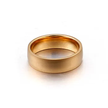 Unisex Mode-Ringe, Rustfrit Stål, Runde Enkel Finger Ringe, Smykker