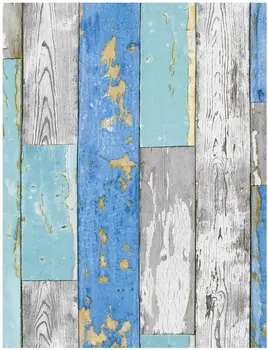 LUCKYYJ Skræl og Stick Træ Planke Tapet Vinyl Selvklæbende tapet Design til Vægge i Badeværelse, Soveværelse, boligindretning