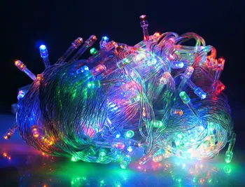NYE 30M 300 LED String Belysning Bryllup Fe julelys Udendørs Glimt Dekoration Træet Lys 6 farver er Valgfrie