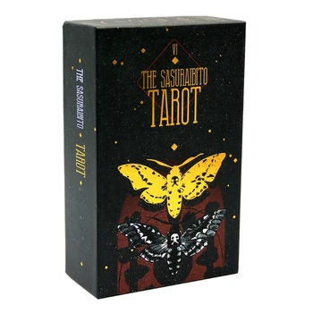 Den Sasuraibito Tarot 78 Kort Dæk og en Guidebog Forgyldt Kant Kort Family Party Board Game Oracle Card Divination Skæbne
