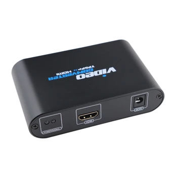 Component til HDMI Converter 5RCA RGB YPbPr til HDMI Converter Understøtter 1080P Video Audio Adapter til DVD-PSP, Xbox 360, PS2
