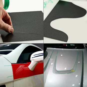 FOSHIO Wrap Bil Værktøjer Kit 5M Knifeless Tape Design Line Carbon Fiber Beskyttende Film Installation af Skraberen Auto Tilbehør