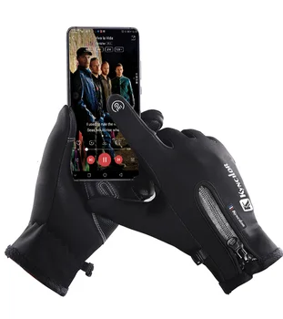 Xiaomi Udendørs Sport Handsker Vinter Varm Plus Velvet Touch-Skærm med Fingerspidserne Splash-proof Riding Handsker til Mænd og Kvinder Nye