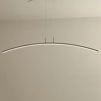 LICAN Moderne Pendel Lysekrone-Belysning til Kontor, Spisestue, Stue Køkken indretning med Glans LED lys Black Chandelier