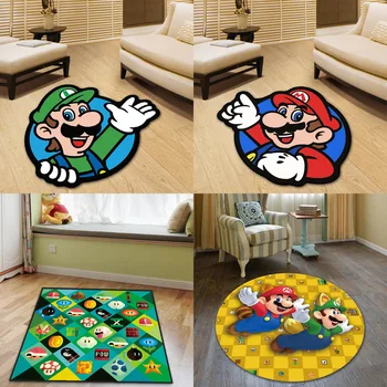 Store Super Mario Nintendo Spil Tæppe Dørmåtte Anti Slip Mat-Gulvtæppe Tæppe Hjem Tæppe Hotel Stue Gulv Måtter