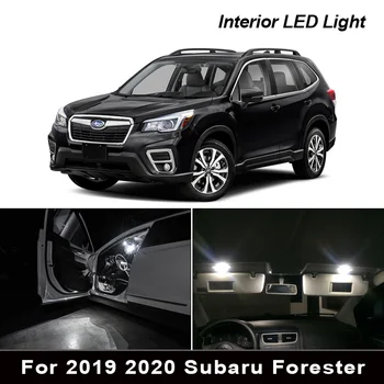 8 Stk Led, Xenon Hvidt Lys Interior Package Kit Til 2019 2020 Subaru Forester døren Kuffert Dome Nummerplade Lygte