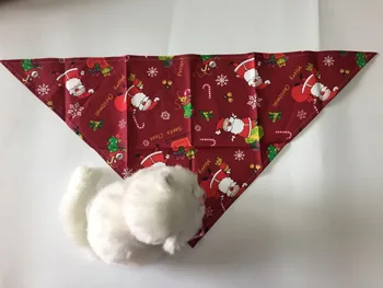 100pcs/masse Jule Hund Hvalp kat bomuld bandanas Krave, tørklæde Pet uafgjort Y10705 kan vælge farve
