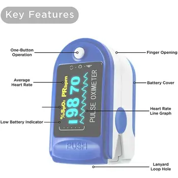 Bærbare Professionel Finger Oximeter Digitale Finger Pulse Oximeter OLED Blod, Ilt Sensor Mætning SpO2 pulsmåler