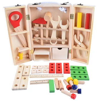 Montessori Materiale Pædagogisk Legetøj af Træ Træ-Værktøjer Sæt Montessori Praktiske Liv Værktøjer Montessori Legetøj For 3 År UC1565H