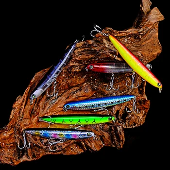 6pc/Masse Top Mærke Proberos 4# VIB Blyant Fiskeri Lokke 9 Farve fiskegrej Length14g-0.49 oz/11,5 cm-4.53