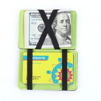 CUIKCA koreanske Version Magic Wallet-Penge-Klip Kvinder Mænd Pung Tegnebog Ultratynde Carteira Slim Læder Tegnebog-ID Kreditkort Sag