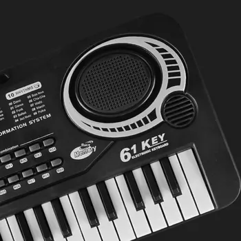 61 Nøgler Musik Elektroniske Digitale Tastatur, Elektrisk Orgel Børn Gode Gaver Med Tilfældige Mikrofon Musikinstrumenter