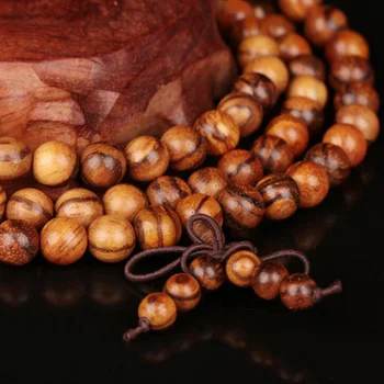 WEIYU 108 Palisander Træ Bøn Perler Armbånd Til Mænd, Kvinder Naturlige Træ-Mala Armbånd, Buddha Rosenkrans Armbånd Buddhistiske Smykker
