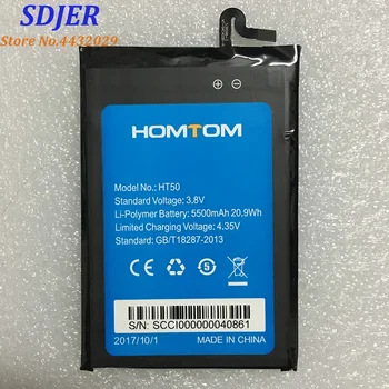 Oprindelige HOMTOM HT50 Udskiftning af Batteri på 5,5 tommer 5500mAh Backup Batterier Erstatning For HOMTOM HT50 Smart Phone