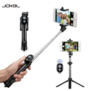 JCKEL Bluetooth-Stativ Selfie Stick Monopod Med Knappen Remote Camera Selfie Stick til IOS-og Android-Stick Z2