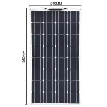 Solar Panel 18V 500W 250W PET TPT Fleksibel Vandtæt Solar Panel Bil, Båd Batteri Oplader Solar Panel Komplet Kit Til Hjemme-18V