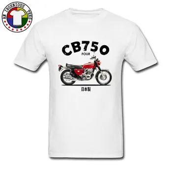 Vintage Motorcyklen CB750 1970 Design Nye t-shirts Japansk Motorcykel Kærlighed Dag Bomuld T-Shirt Normale Mænds Tøj