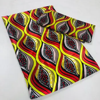 Engros 3YARDS ORGANZA MATHICNG 3 M BÅND, SILKE afrikanske stof til kjole ankara stof afrikanske udskriver stof niger