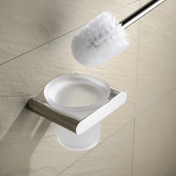 Badeværelse Tilbehør Krom Håndklæde Bar Robe Krog Papirholderen Toilet Børste Soap Box Set Badekar Hardware Sæt