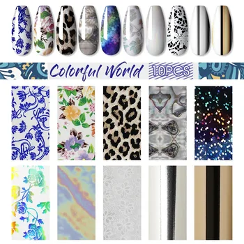 ROSALIND Gel Neglelak Sæt til Nail Foil Mærkat Overførsel Nail Art Dekorationer Kit til Alle For Manicure DIY Fingerspidser Art 15 ml