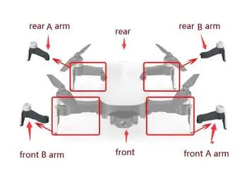 CFLY Tro JJRC X12 RC Drone Quadcopter Reservedele blade GPS-Kabel, Oplader, arm, Kamera, Fjernbetjening foden ramme shell