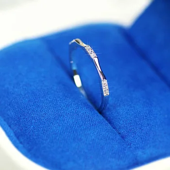 S925 Sterling Sølv Farve VS1 1 Carat Diamant Ringe til Kvinder Mode Bryllup Bizuteria Anillos Gemstone Smykker Ring 925