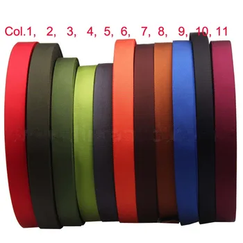 10 m 11 Farver 25mm 1 cm bredt nylon bånd til DIY hånd taske, rem,rygsæk tasker rem,dog snor, bælte