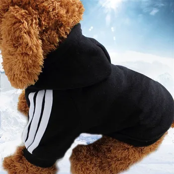 Vinteren Pet Hættetrøjer til Små og Mellemstore Hunde Blød Fleece Hvalp Tøj, Pels Sweatshirt Dog Outfits Pet Bulldog Pug Hættetrøjer Tøj