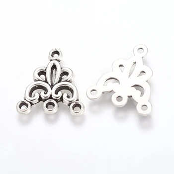 50stk 19x16x2mm Antik Sølv Tibetanske Stil Stik Link til smykker som halskæde, Øreringe,Bly Fri & Nikkel Fri og Kadmium Fri