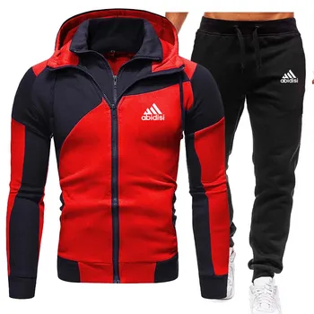 Nye vinter herretøj til mænd print Sweatshirt passer Sweatshirt sport lynlås casual sweatpants mænd joggingbukser 2020