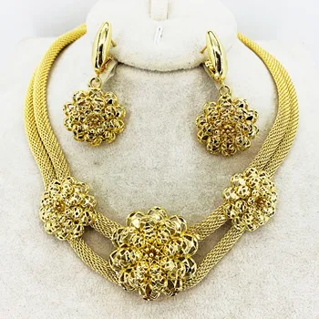 Den nye engros mode smykker sæt er lysere dubai guld smykker til kvinder er jubilæer og fødselsdag ture