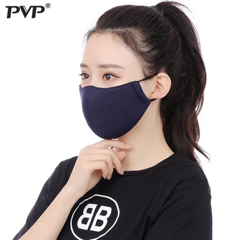 PVP Unisex Støvtæt Munden Face-Maske-Sort Bomuld Sundhed Anti-Støv Vaskbar Genanvendelige Masker Kvinder Mode Tilbehør